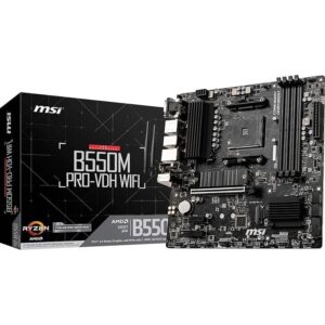 MAINBOARD MSI B550M, PRO-VDH WIFI, AM4, DDR4, R4, WIFI/BTL