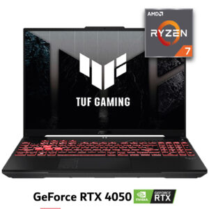 LAPTOP ASUS TUF A15, AMD RYZEN 7 7435HS, RAM 16GB DDR5, 512GB SSD, RTX 4050 6GB, 15.6 144HZ IPS, ES/FREEDOS, (90NR0JP5-M00250)