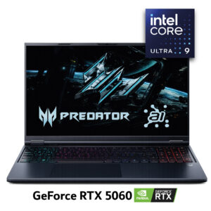 LAPTOP ACER PREDATOR HELIOS NEO 16S AI, INTEL CORE ULTRA 9 275HX, RAM 16GB DDR5, 1TB SSD, RTX5060 8GB, 16" 240HZ OLED, EN/WIN11, (PHN16S-71-91AW)
